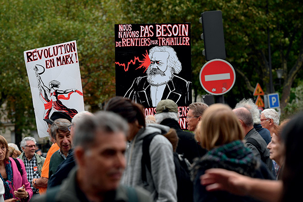 Manifestation, Paris, septembre 2017 © Christophe Archambault / Afp