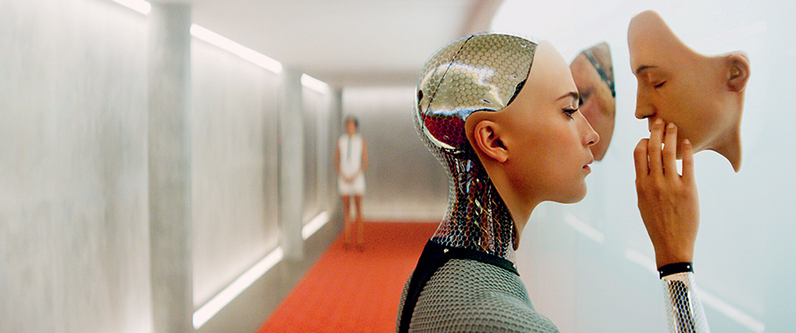 L’androïde Ava (Alicia Vikander) dans le film Ex Machina, d’Alex Garland, 2015 © DNA Films / Film4 / Collection Christophel