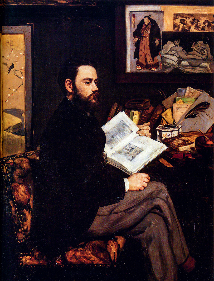 Émile Zola par  Édouard  Manet, 1868 © RMN-Grand Palais (Musée d’Orsay) / Patrice Schmidt