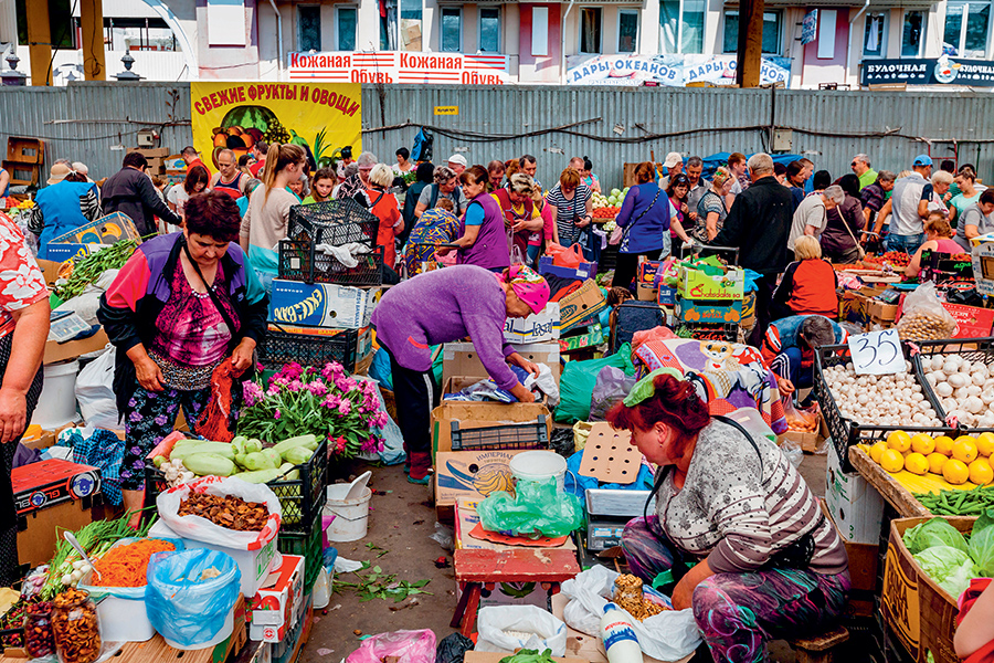 Le Privoz, le plus grand marché alimentaire d’Odessa, mai 2018