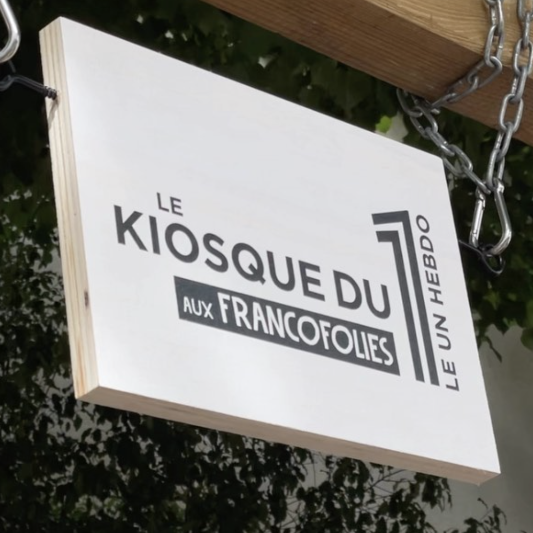 Le kiosque du 1 aux Francofolies 2024