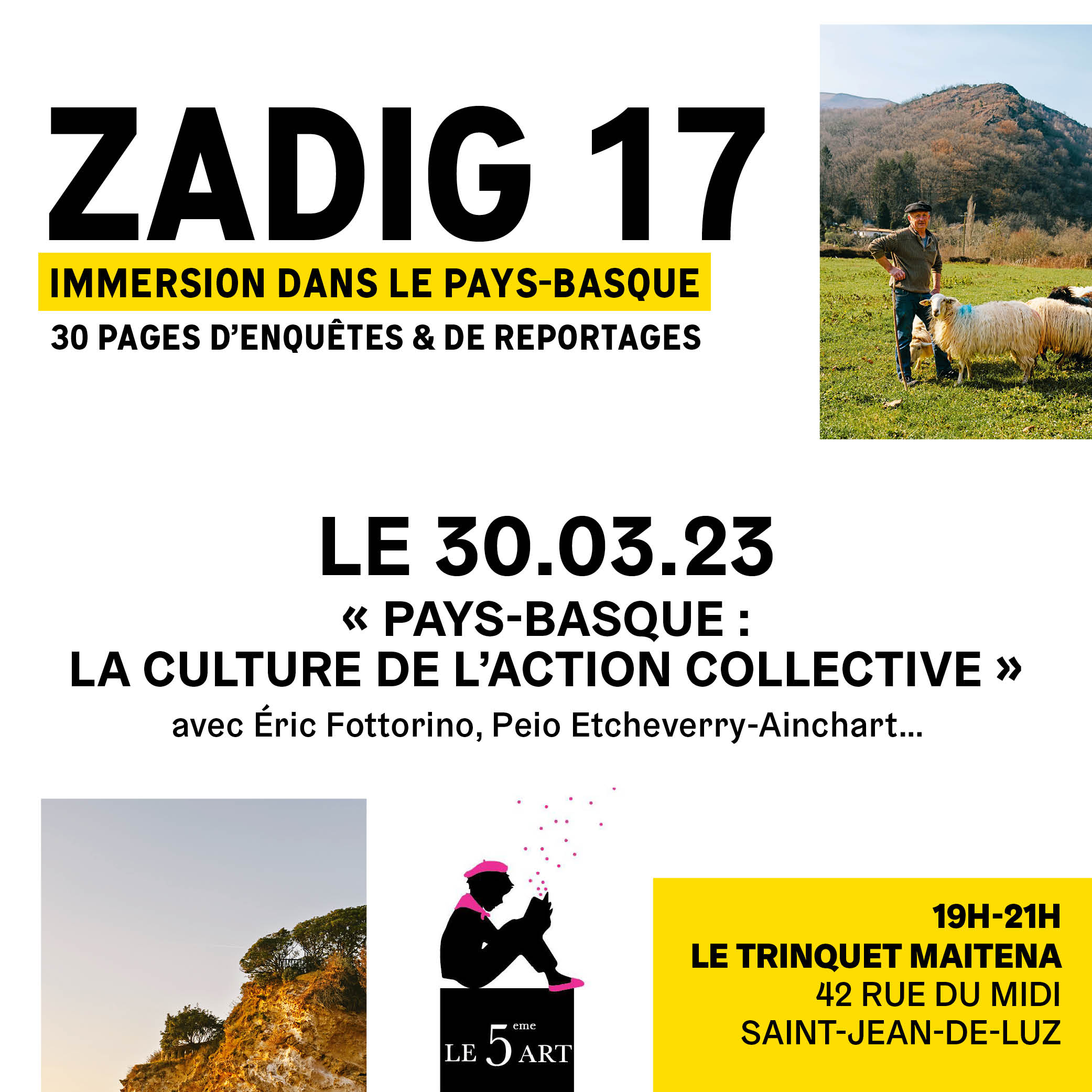 Rencontre avec Éric Fottorino à St-Jean-de-Luz pour Zadig le mag