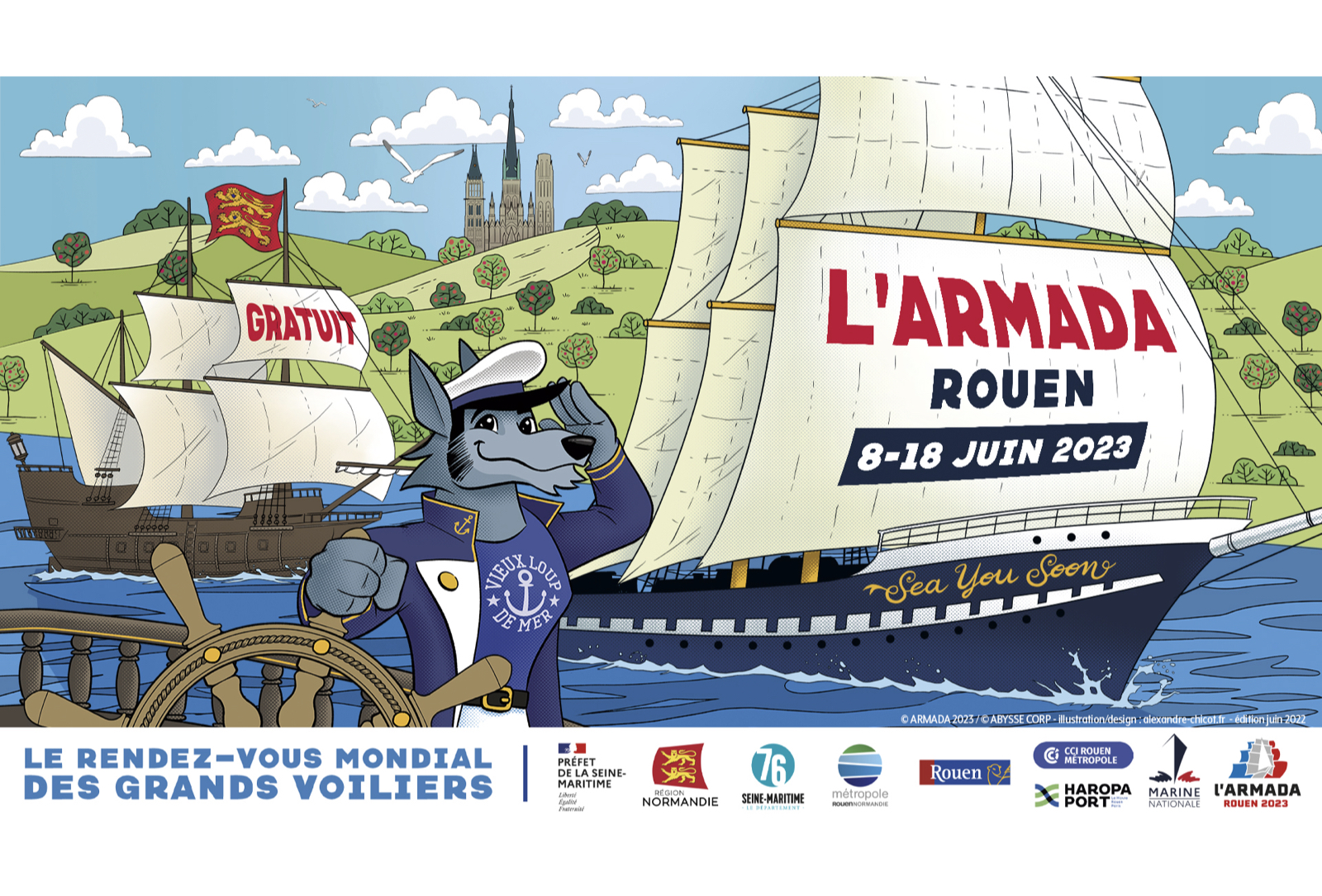 Le 1 fête la journée mondiale de l'océan à l'Armada de Rouen