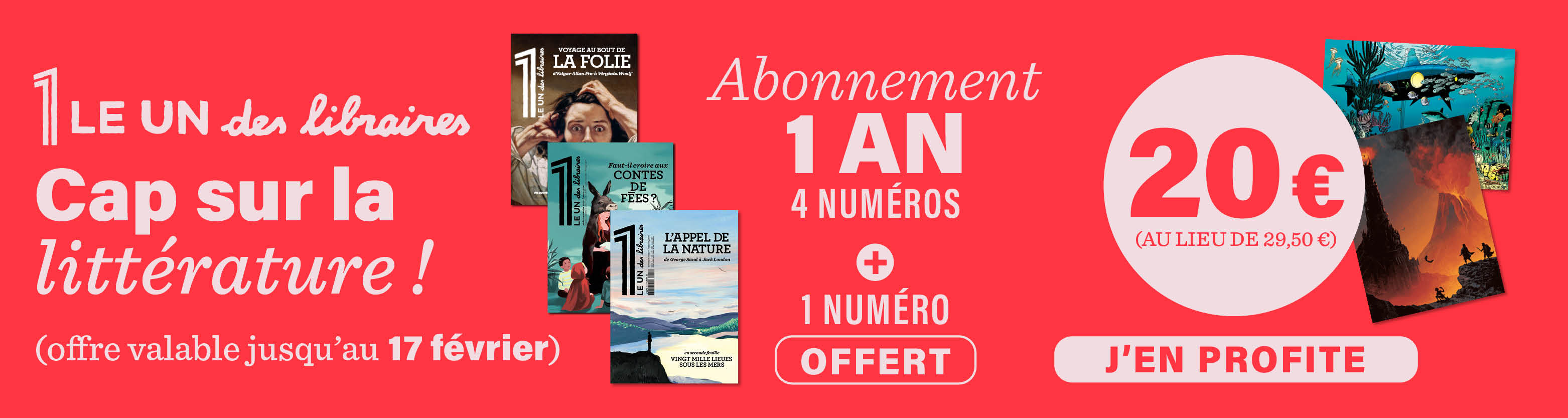 Offre le 1 des libraires (Février 25) - Non abonnés au 1